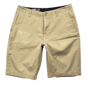Vintage‎ Volcom Shorts Men's 33 Khaki Surf Skater Performance Grunge Outdoor 90s